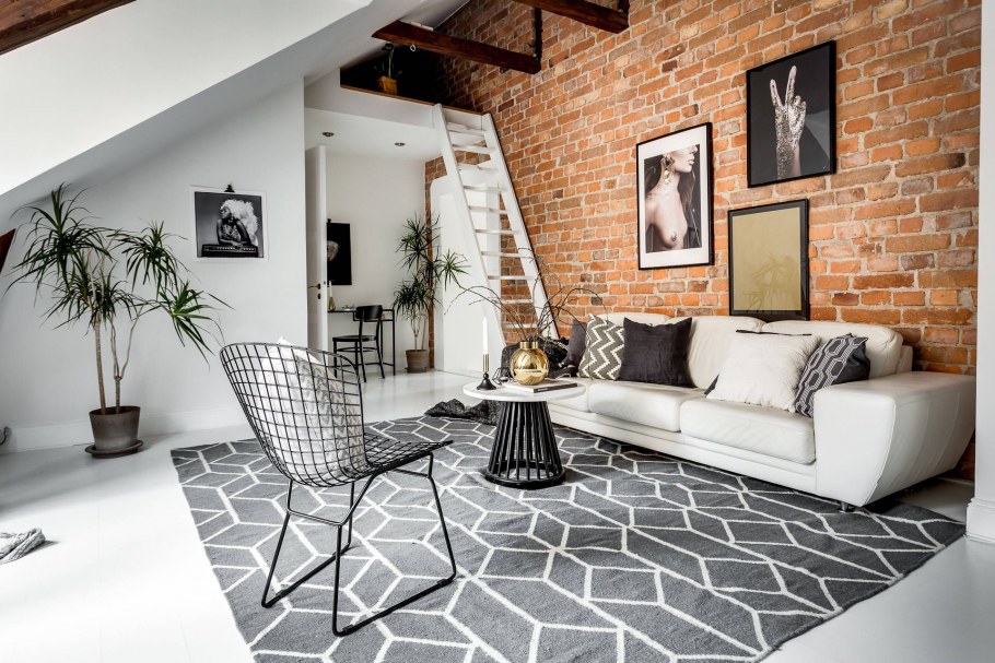 Сканди кухня гостиная икеа