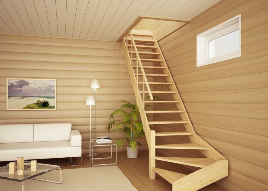 Деревянная лестница лс-14м