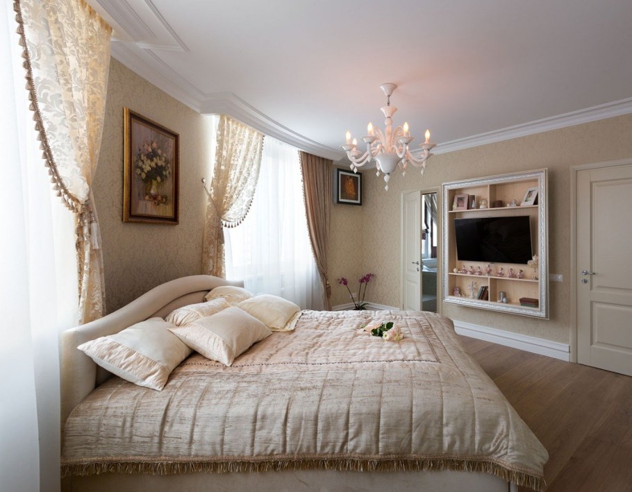 Классический интерьер спальни