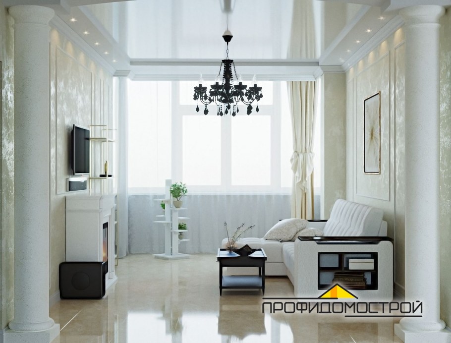 Потолок для увеличения пространства