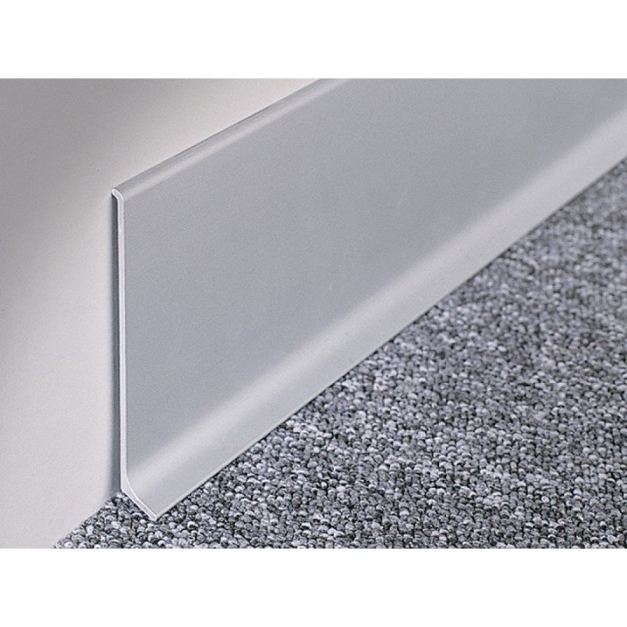 Алюминиевый плинтус анодированный 80 мм черный