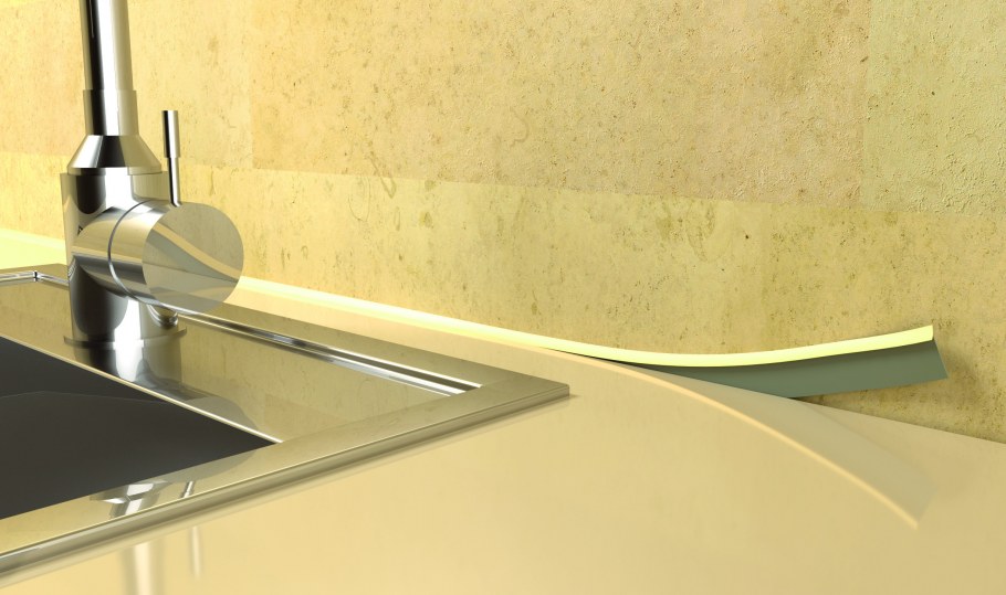 Плинтус для столешниц Grace алюминий 25х10