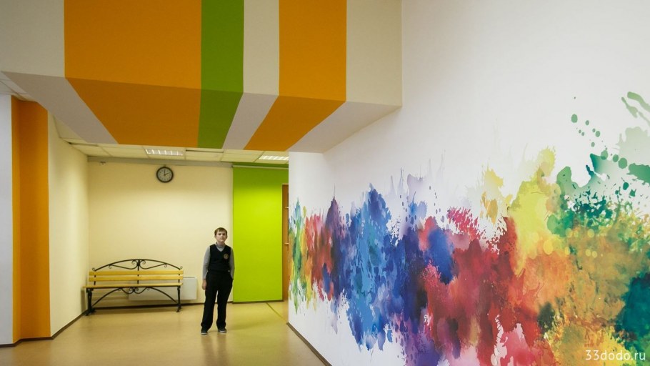 Роспись стен в современной школе