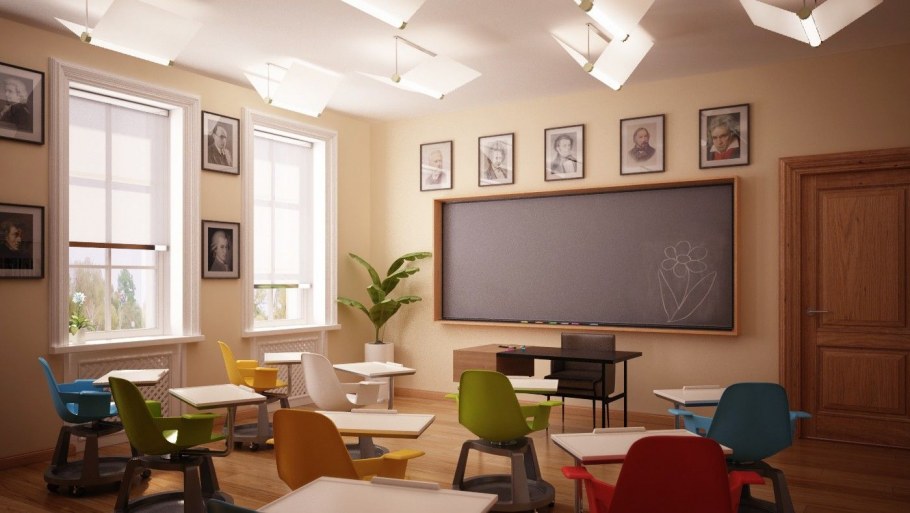 Украшение стен в начальных классах