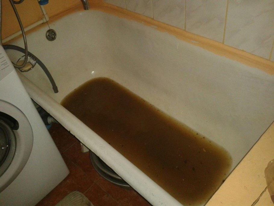 Засор в раковине на кухне