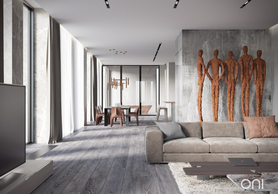 Декоративная штукатурка микроцемент лофт