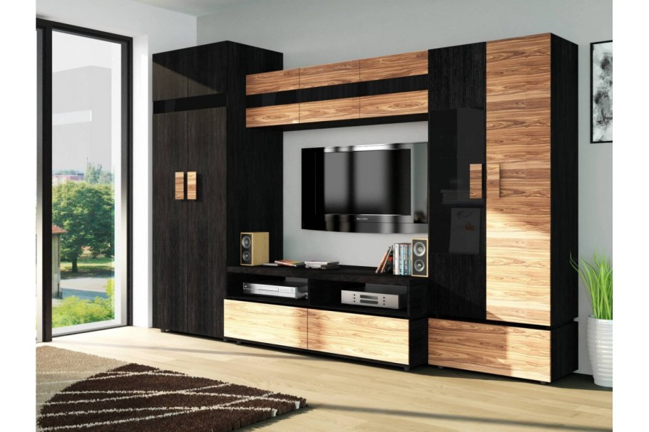 Гостиная Hyper коричневый ЛДСП, стекло 304х211х61 Россия