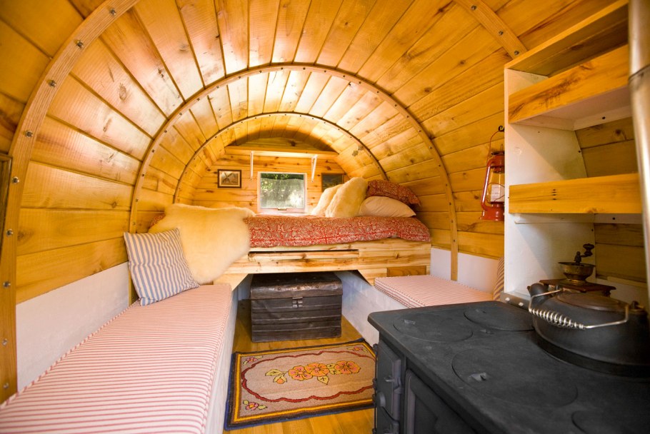 Баня бочка с комнатой отдыха