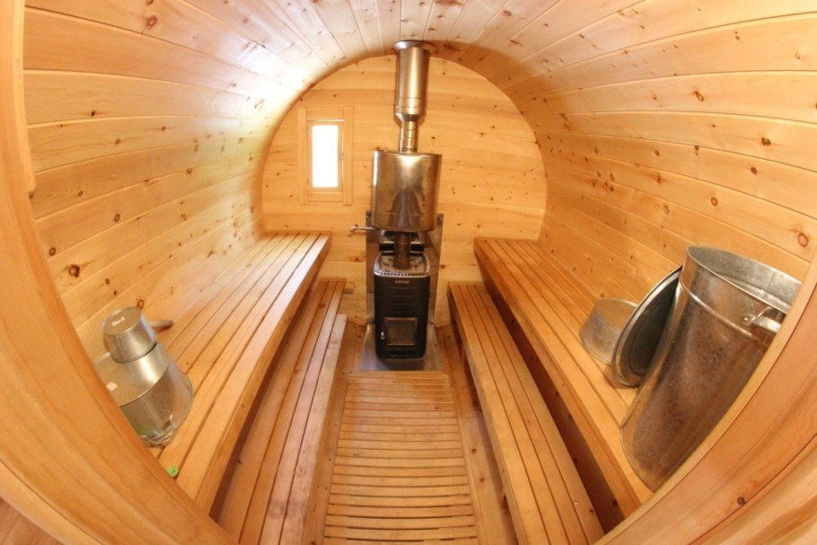 Баня бочка изнутри