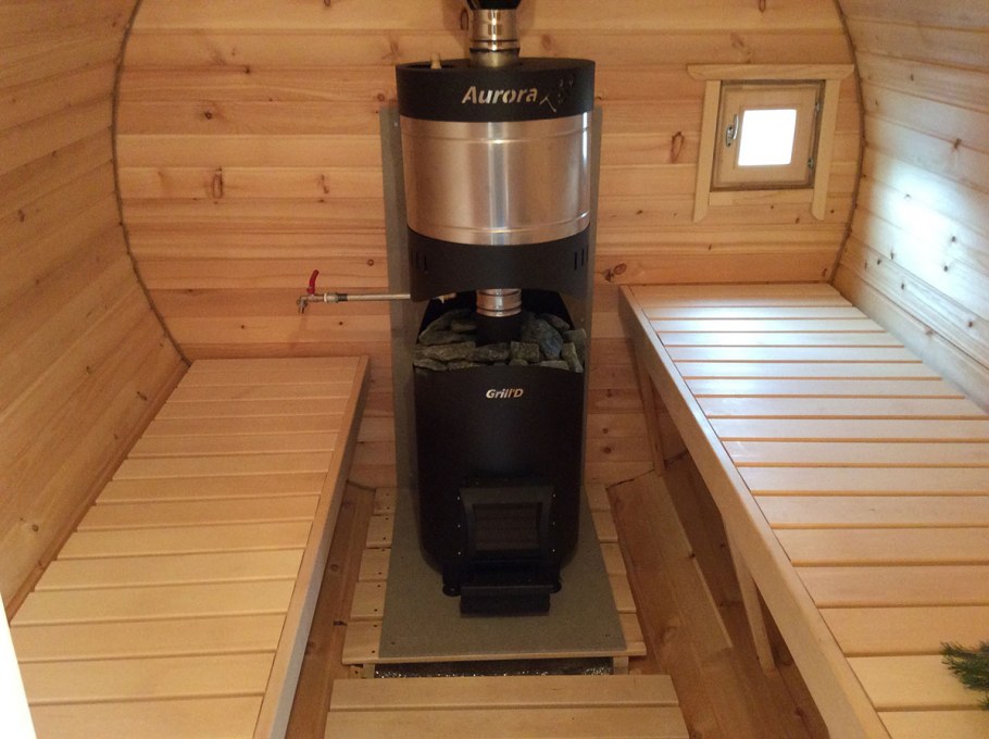 Баня в стиле бочки