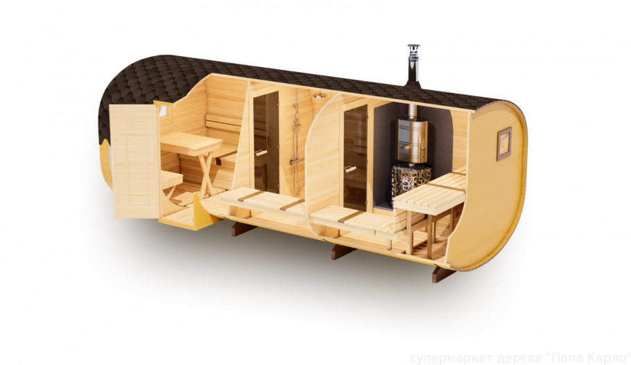 Сибирский кедр баня бочка