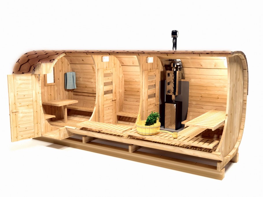 Квадро бочка баня с душевой