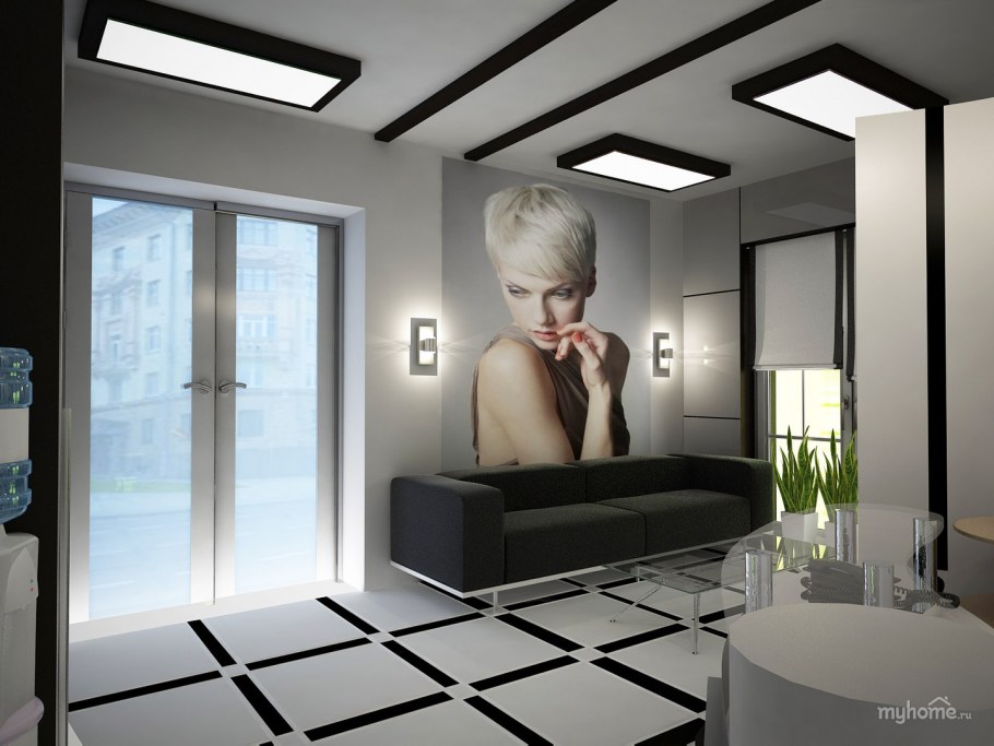 Салон красоты в стиле хайтек