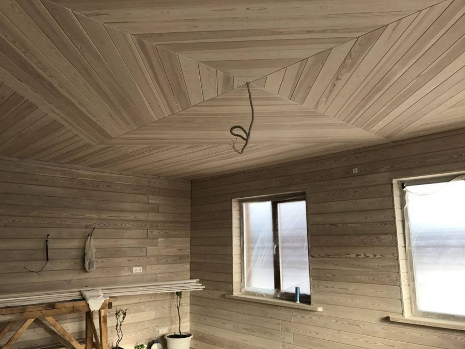 Клееный брус отделка