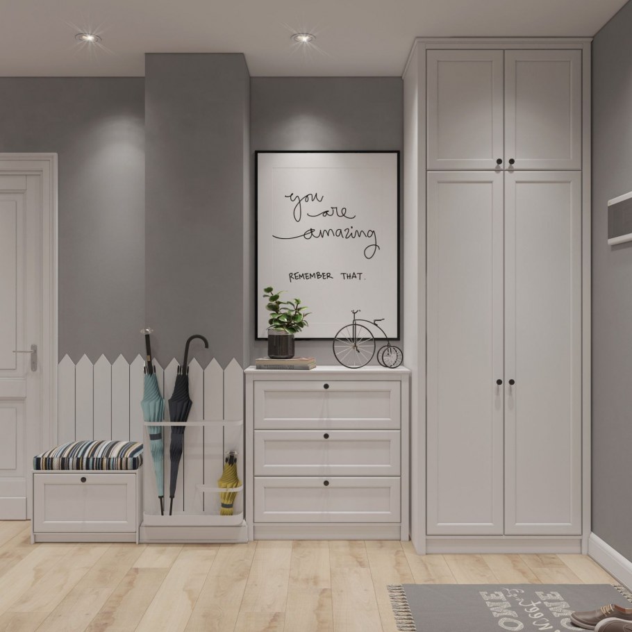 Прихожая в скандинавском стиле