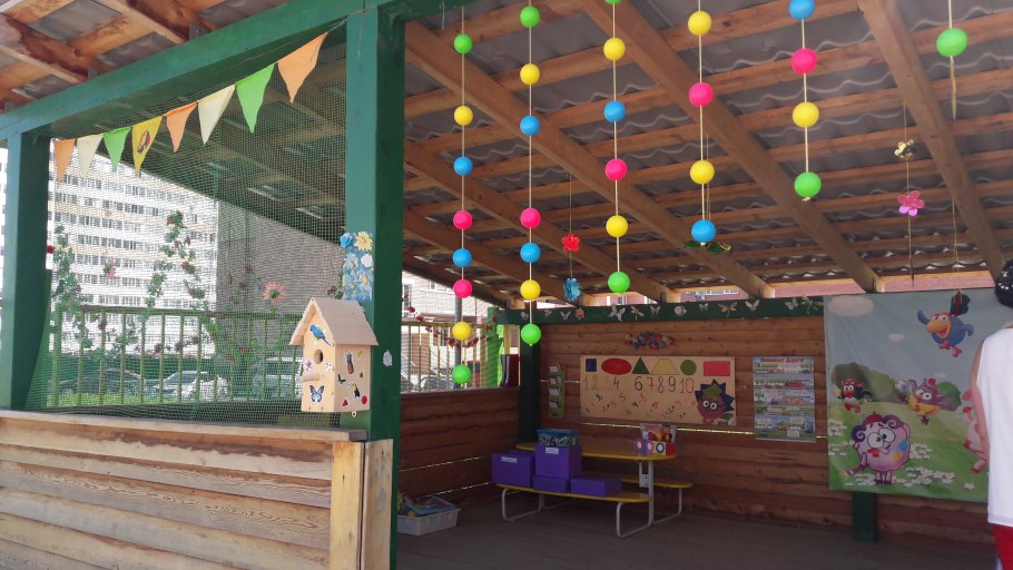 Украшение детских веранд в детском саду