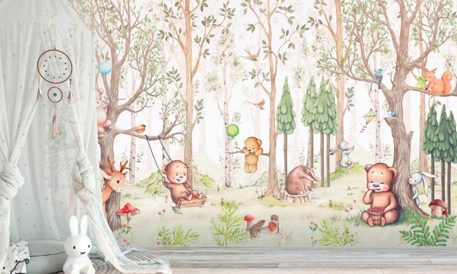 Художественная роспись стен в детской