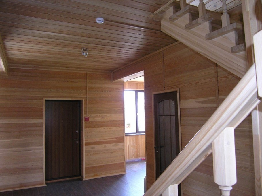 Вагонка штиль в доме