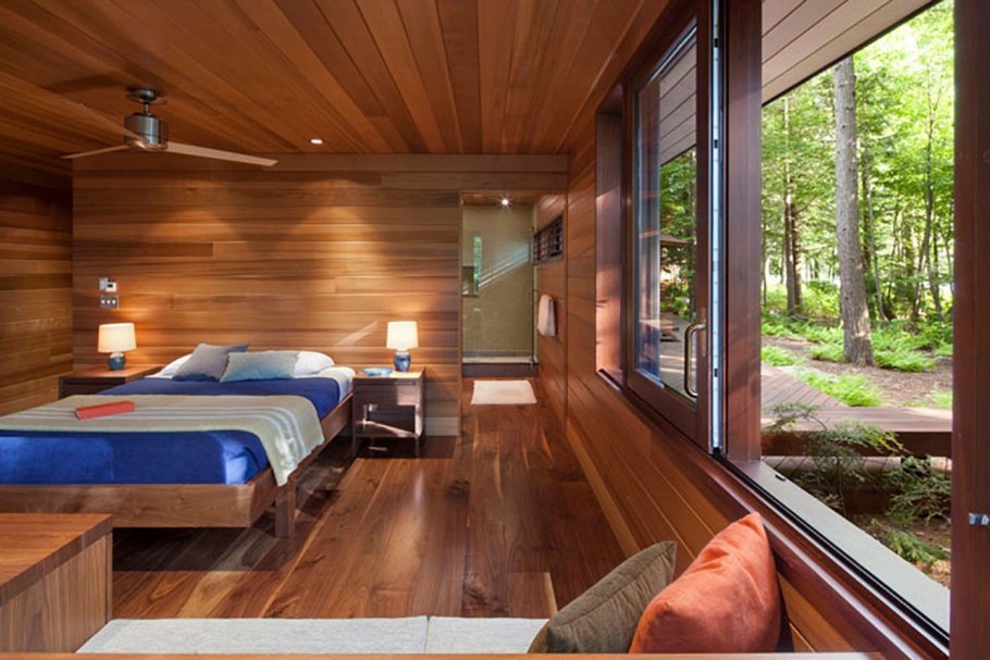 Отделка планкен лиственница интерьер