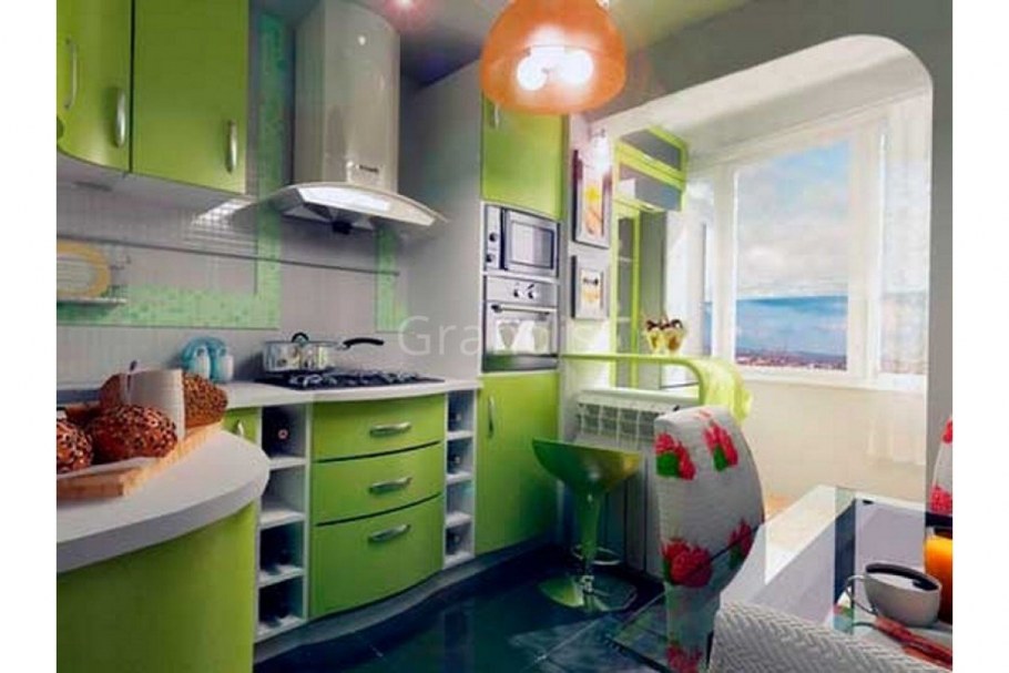 Интерьер малогабаритной кухни