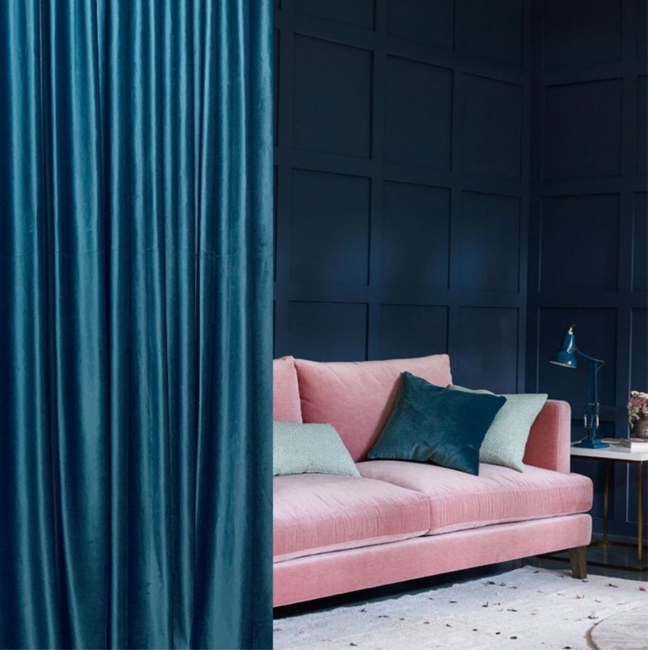 Шторы бархат Аквамарин