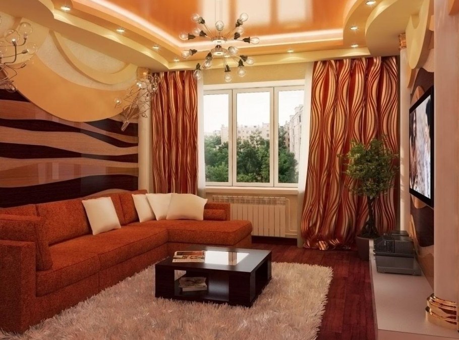 Обычный интерьер зала