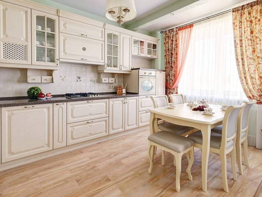 Кухня Прованс зеленая Лорен