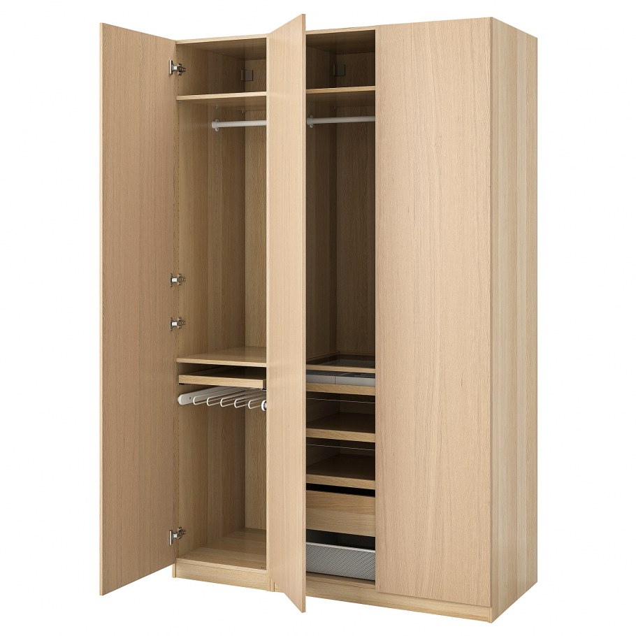Гардеробная ПАКС беленый дуб
