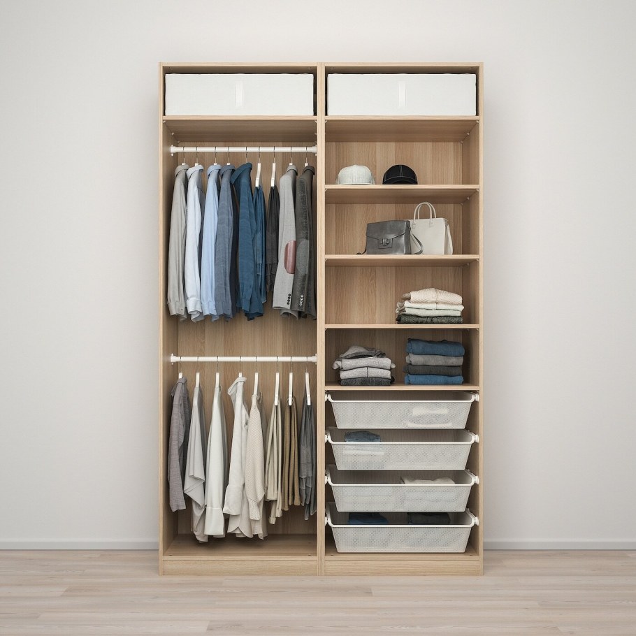 Шкаф икеа ПАКС 200x60x236см