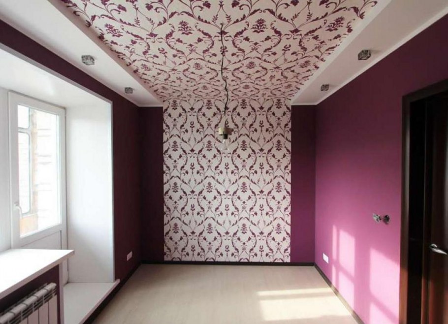 Жидкие обои на потолок