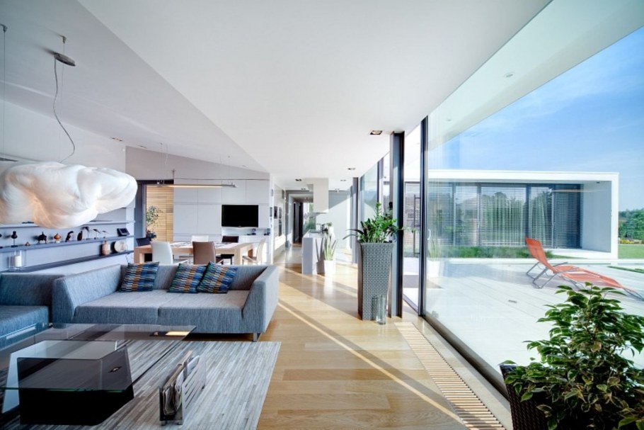 Интерьер одноэтажного коттеджа