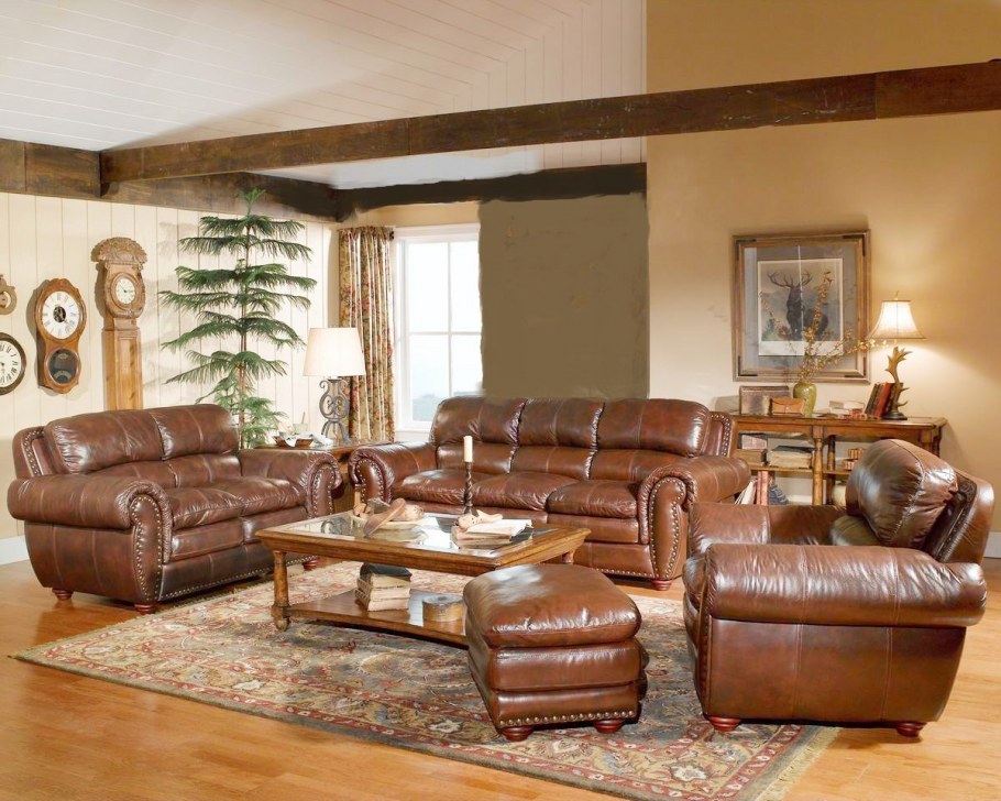 Коричневая мебель в интерьере