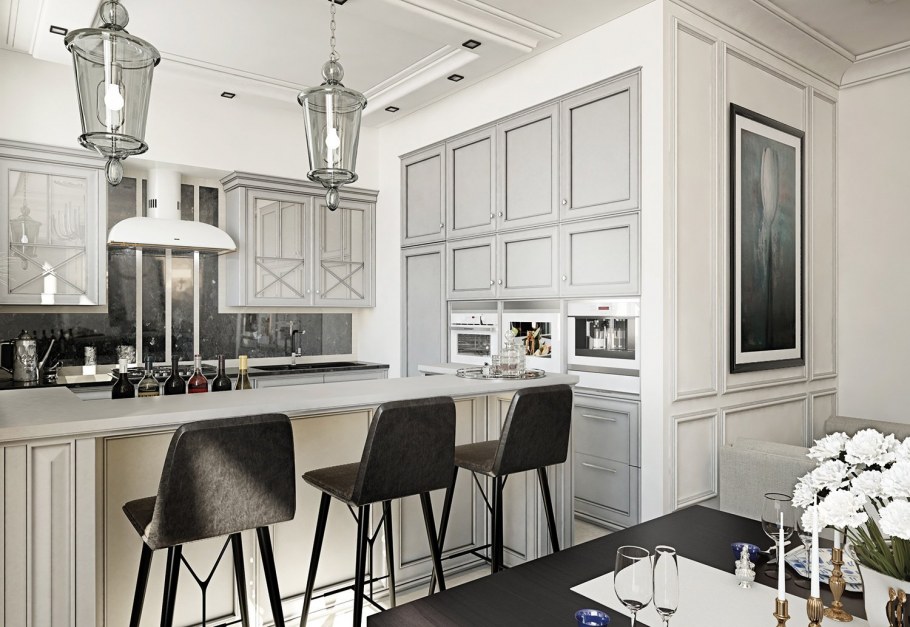 Кухня Неоклассика изумруд икеа