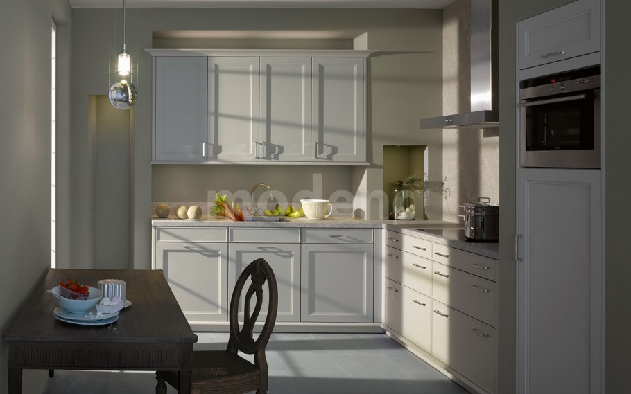 Белая кухня Неоклассика икеа