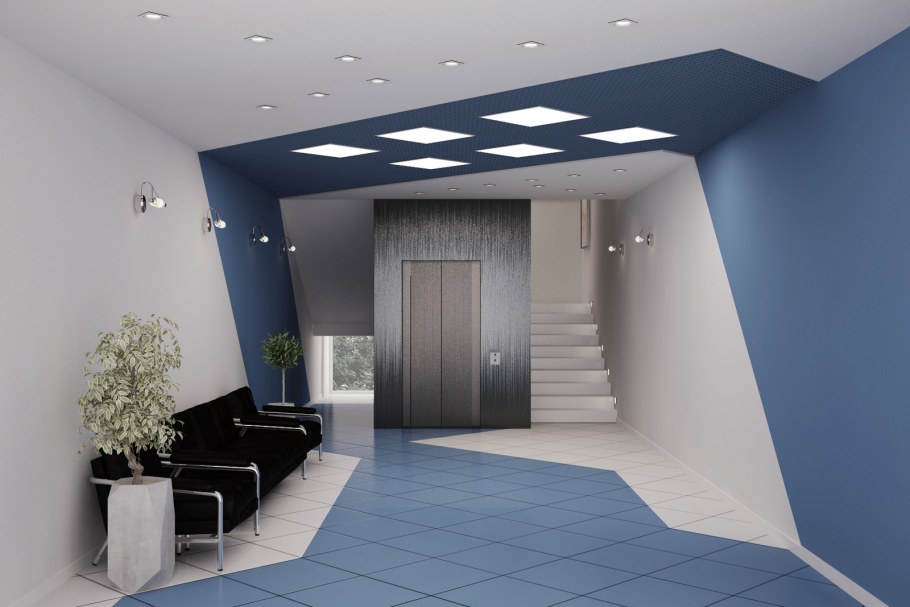 Интерьер холла общественного здания