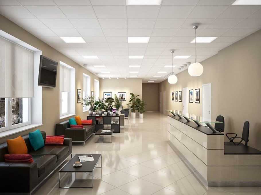 Интерьер офисного коридора