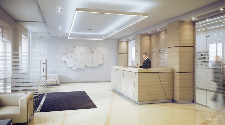 Интерьер холла офиса