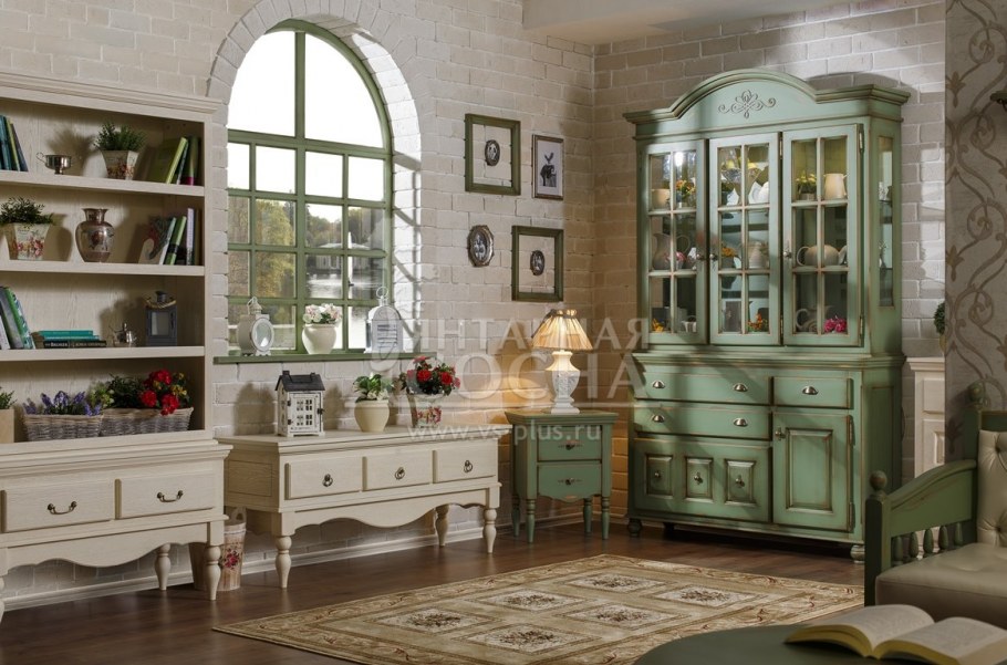 Кухня модульная Роял Вуд голубая