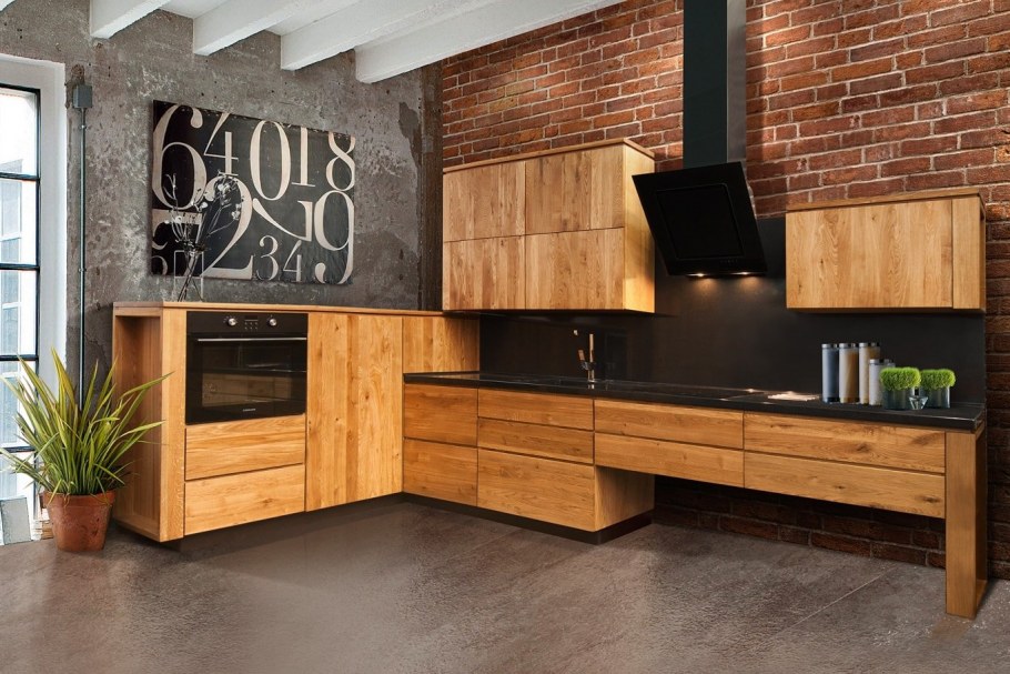 Кухня с мятными акцентами