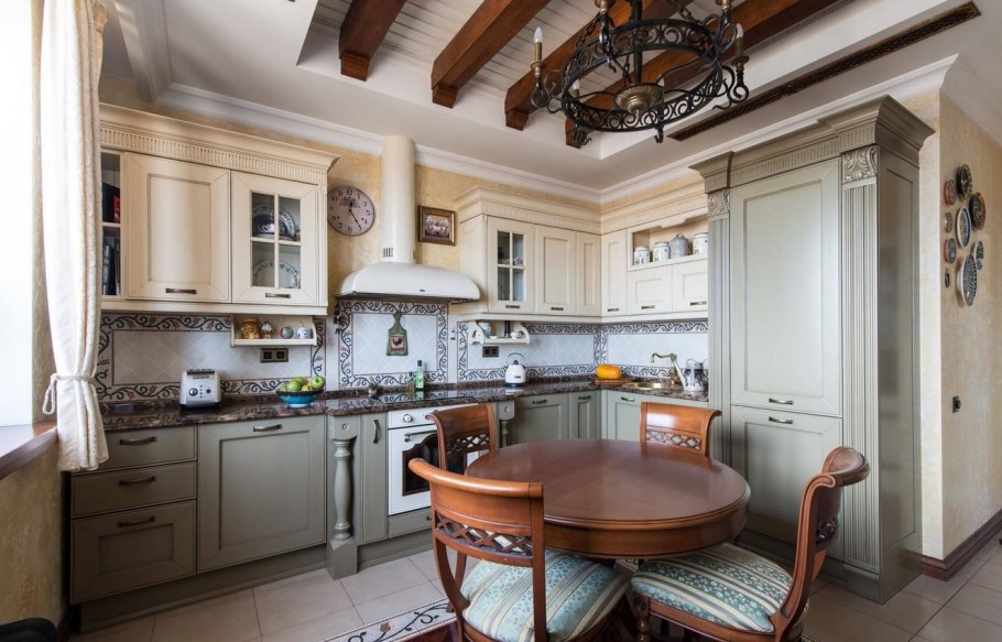 Кухня Полуостровная Неоклассика