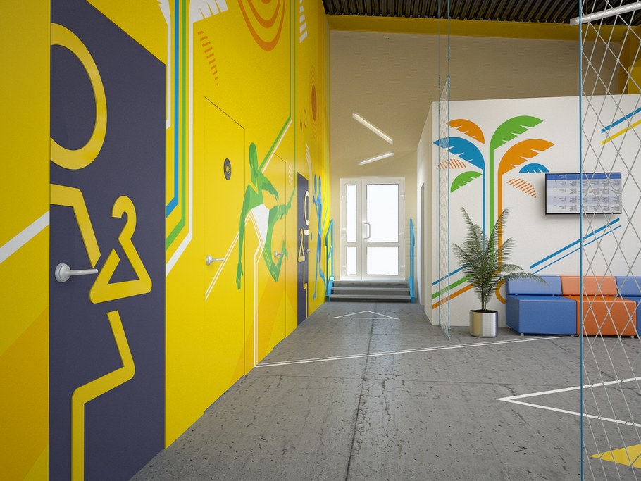 Наливное покрытие для спортивных залов