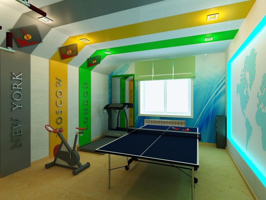 Школа 1371 физкультурный зал