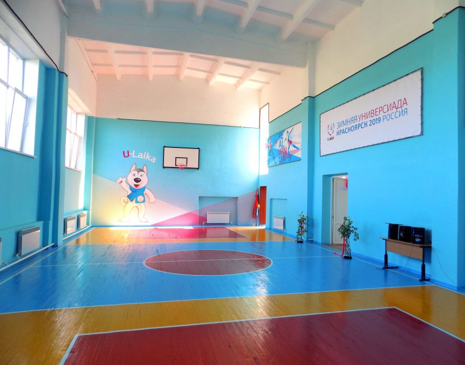 Современный школьный спортзал