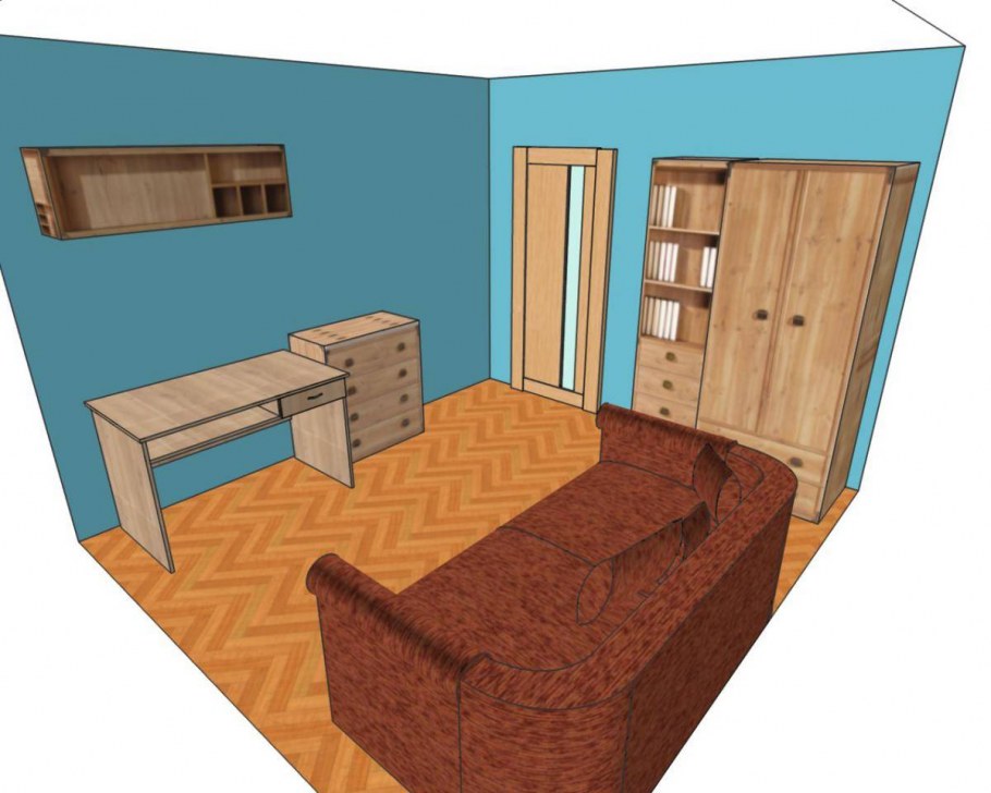 Расположение мебели в комнате