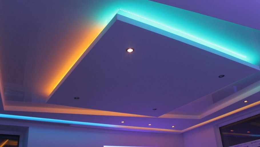 Крашеный потолок