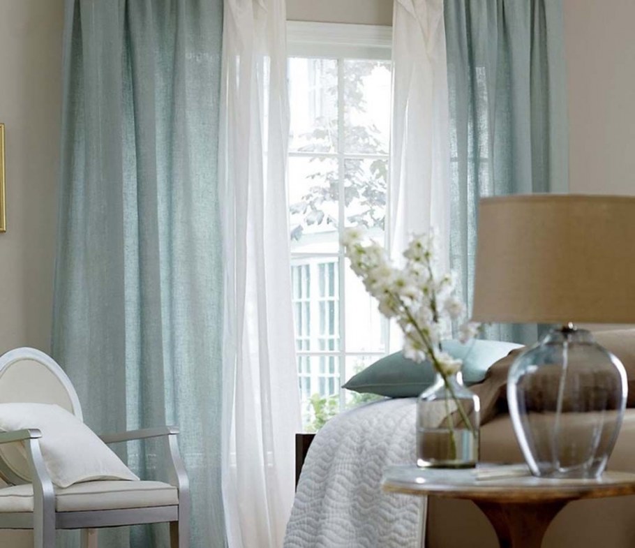 Льняные шторы в интерьере