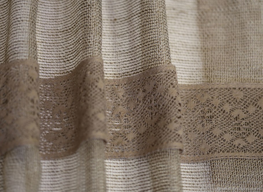 Шторы из льна