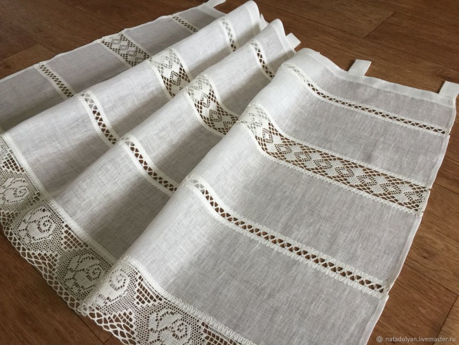 Штора Kauffort Рождество на ленте с подхватом высота 175 см