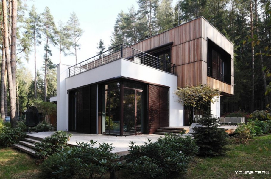 Барнхаус плоской крышей