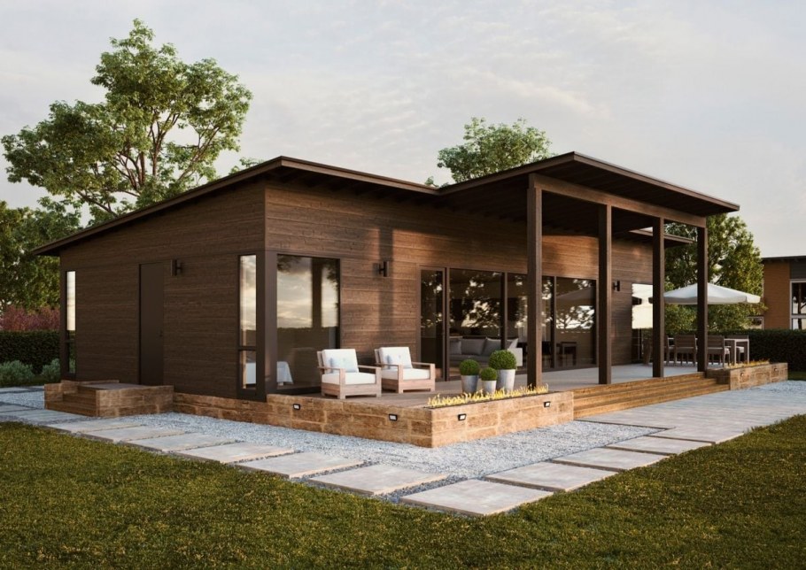 Минималистичный домик, Avanto Architects (Виррат, Финляндия)